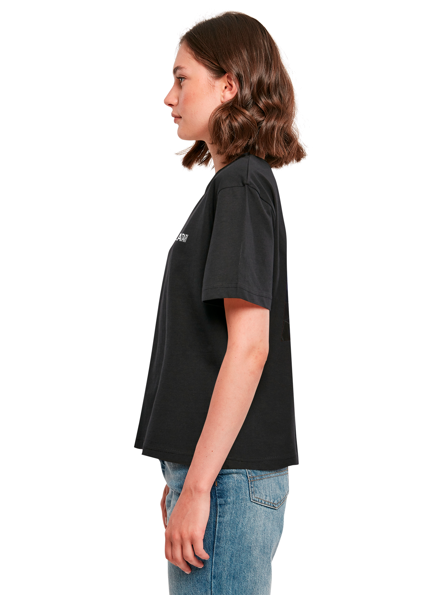 Atari Games Logo Retro Gaming Horizontal und Atari Gravitar Box Cover Damen Alltags-T-Shirt