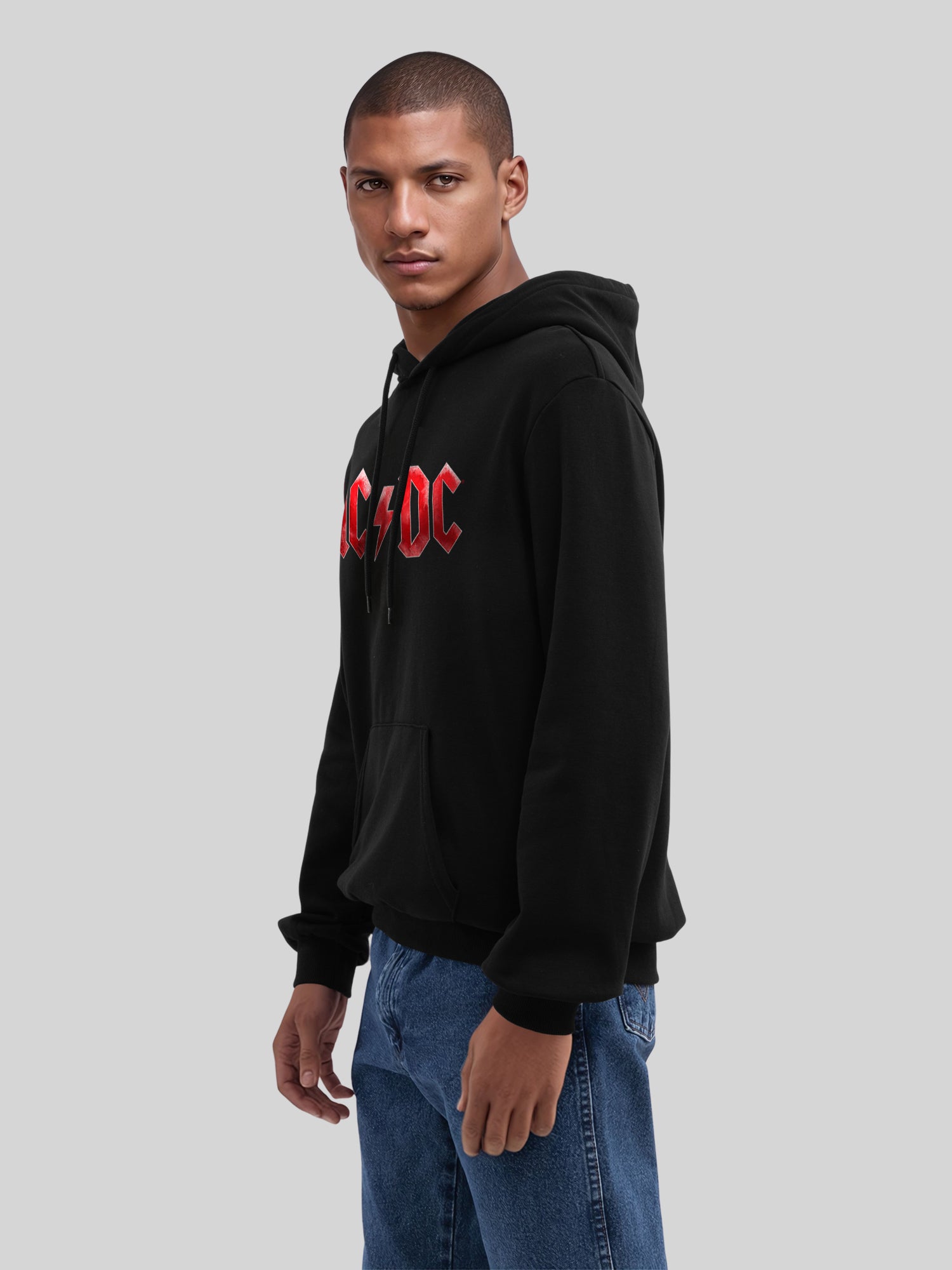 ACDC Red Ice Logo Herren Hoodie
