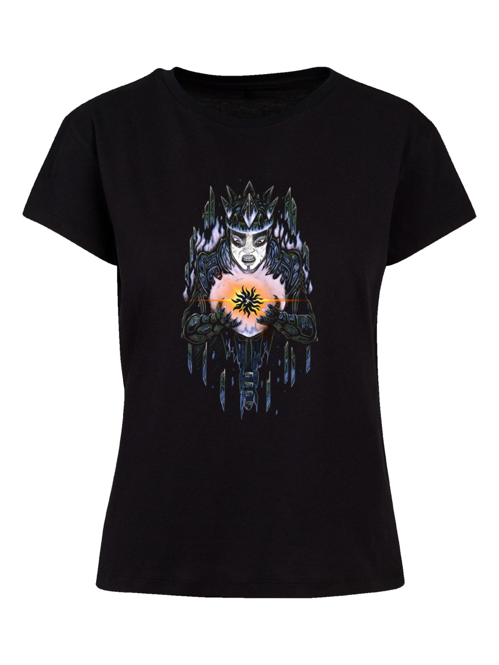 Chroniken der Mythodea 2025 Vermächtnis des Feuers stummgeschaltet und Burgschneider Wht mit Ladies Box Tee