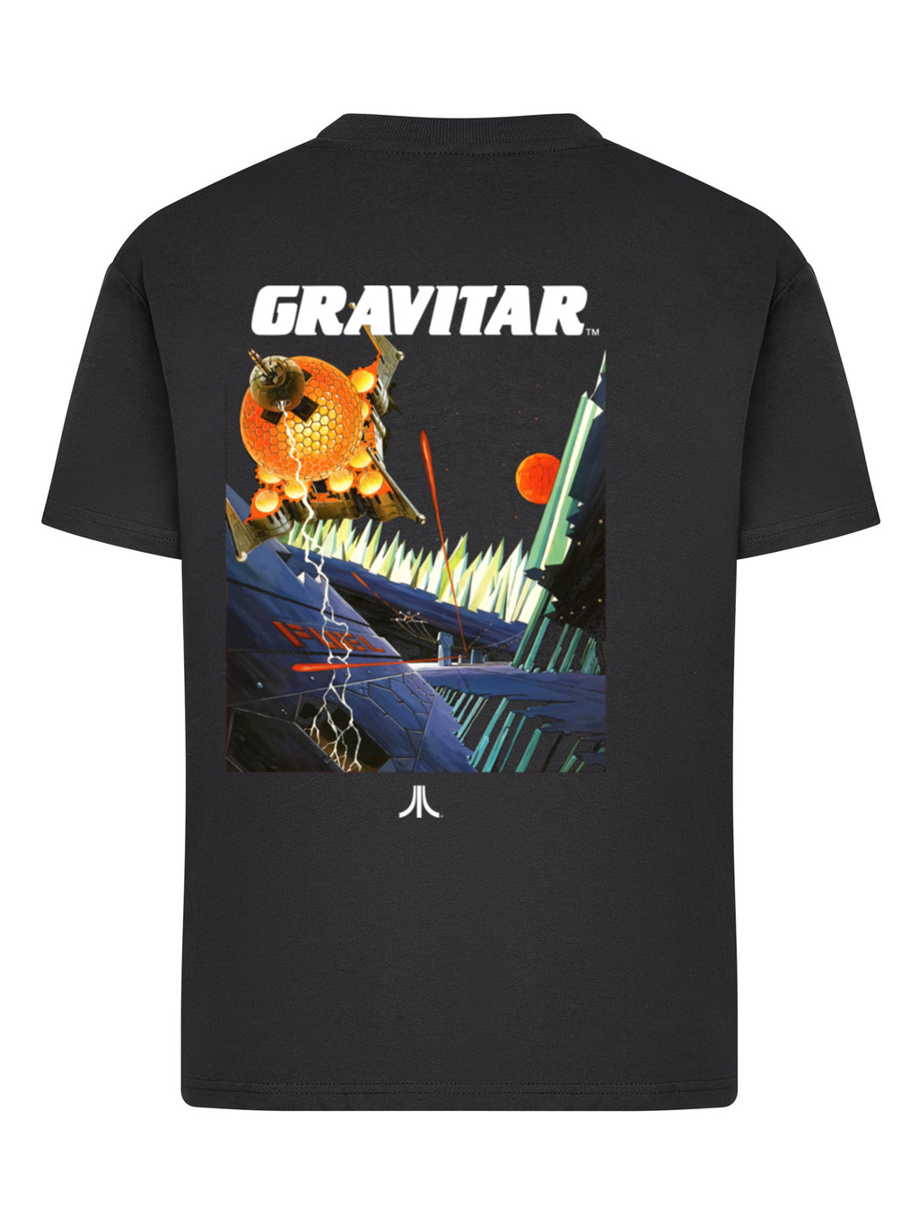 Atari Games Logo Retro Gaming Horizontal und Atari Gravitar Box Cover Damen Alltags-T-Shirt