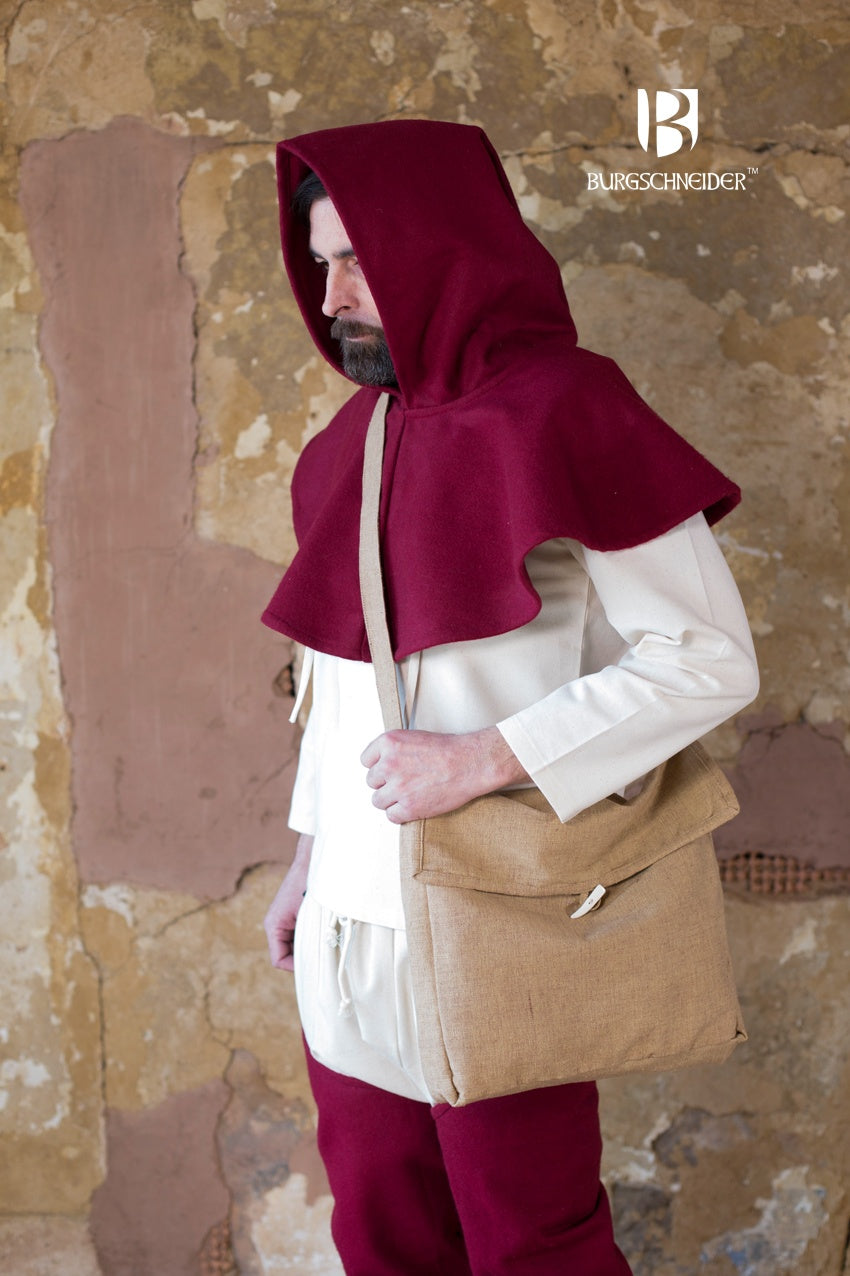 Capuchon Cucullus - Laine Rouge