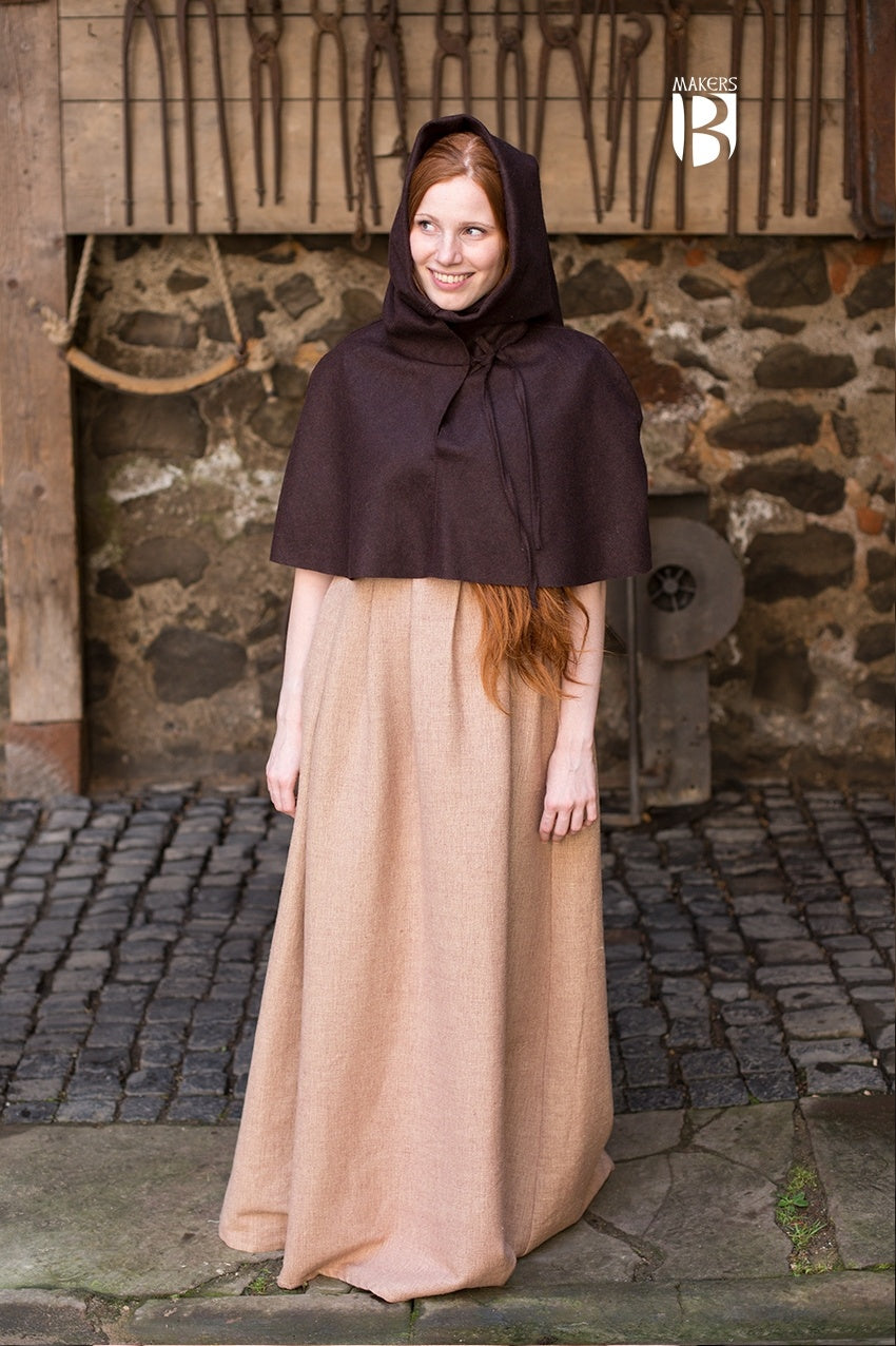 Capuchon en Laine Curt - Marron