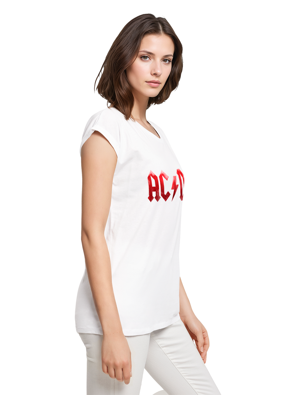 ACDC Red Ice Logo Damen T-Shirt