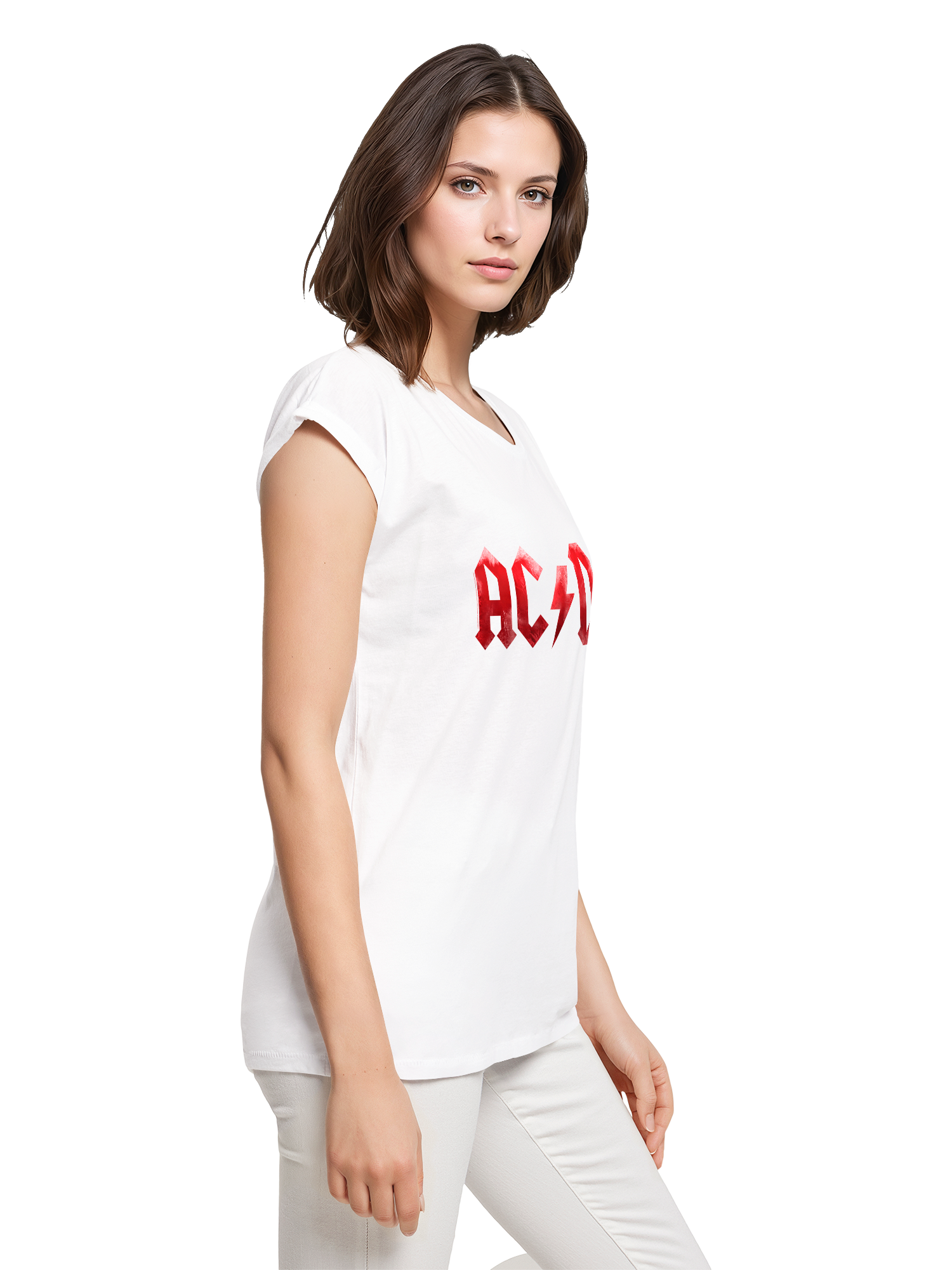 ACDC Red Ice Logo Damen T-Shirt