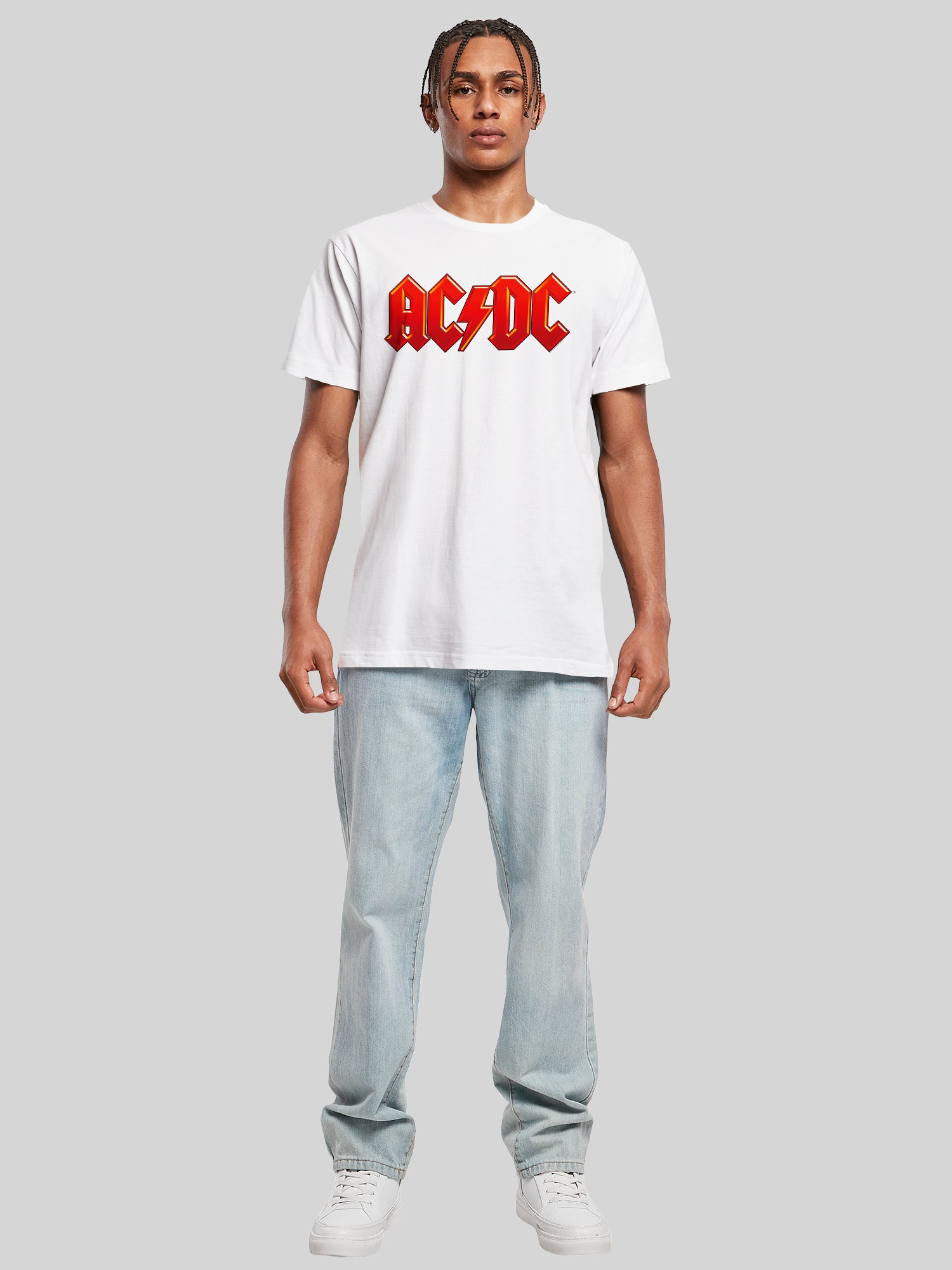 ACDC Logo rouge foncé avec T-shirt Round Cou
