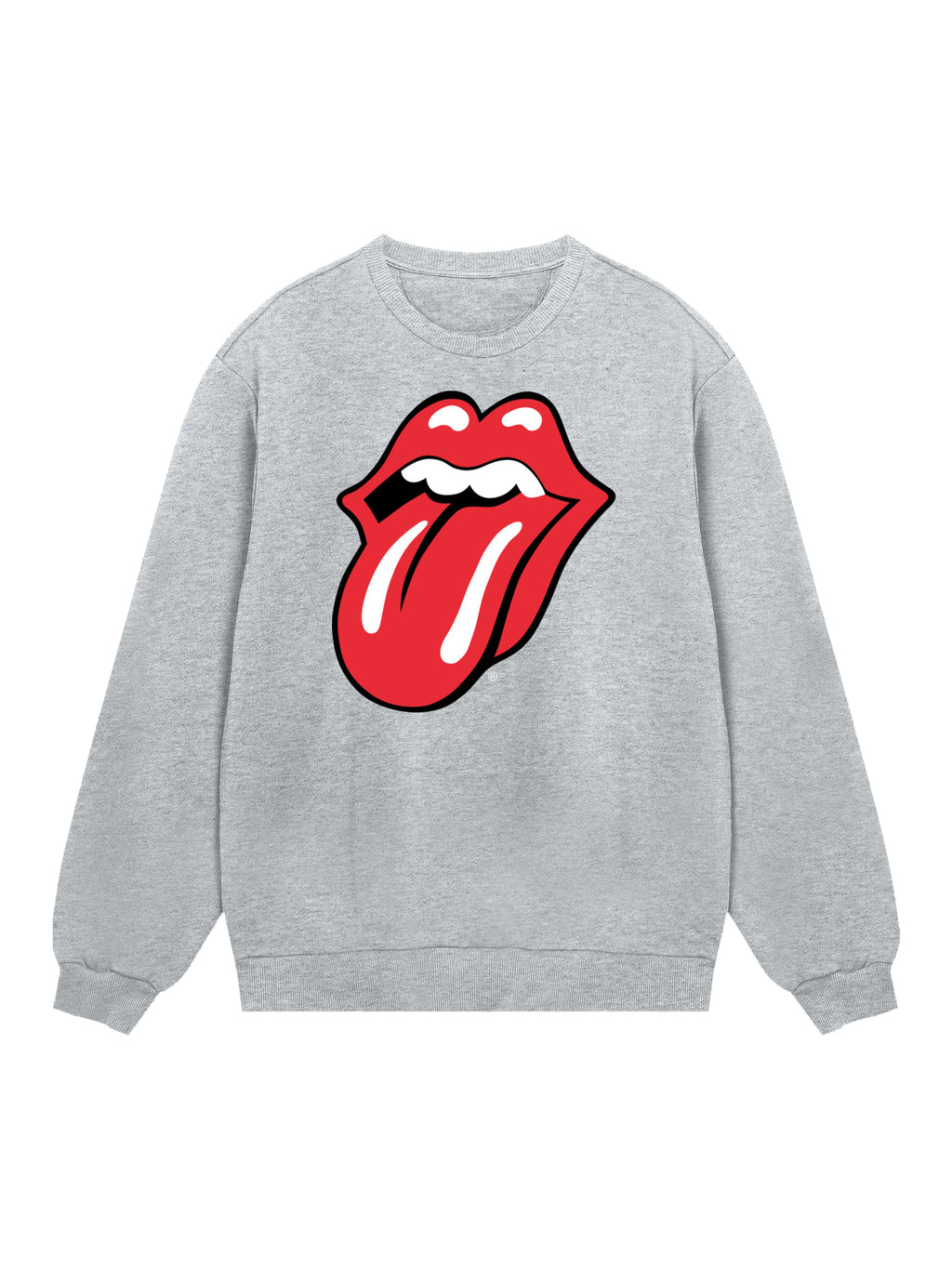 The Rolling Stones Classic Zungen BLK mit echten Blanks | Herrenpullover