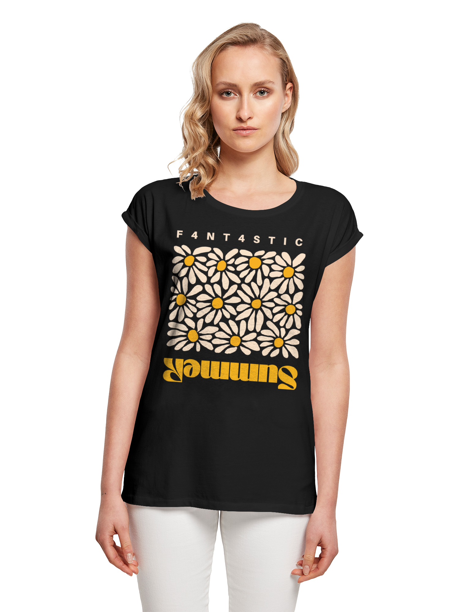 T-shirt pour les dames de tournesol d'été