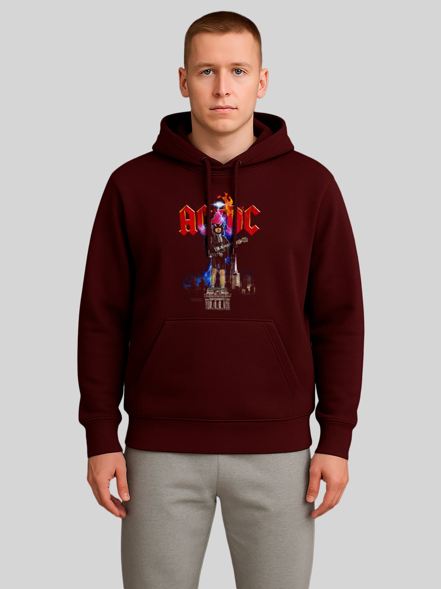 AC/DC Angus NYC Lightning Men's Organic Hoodie