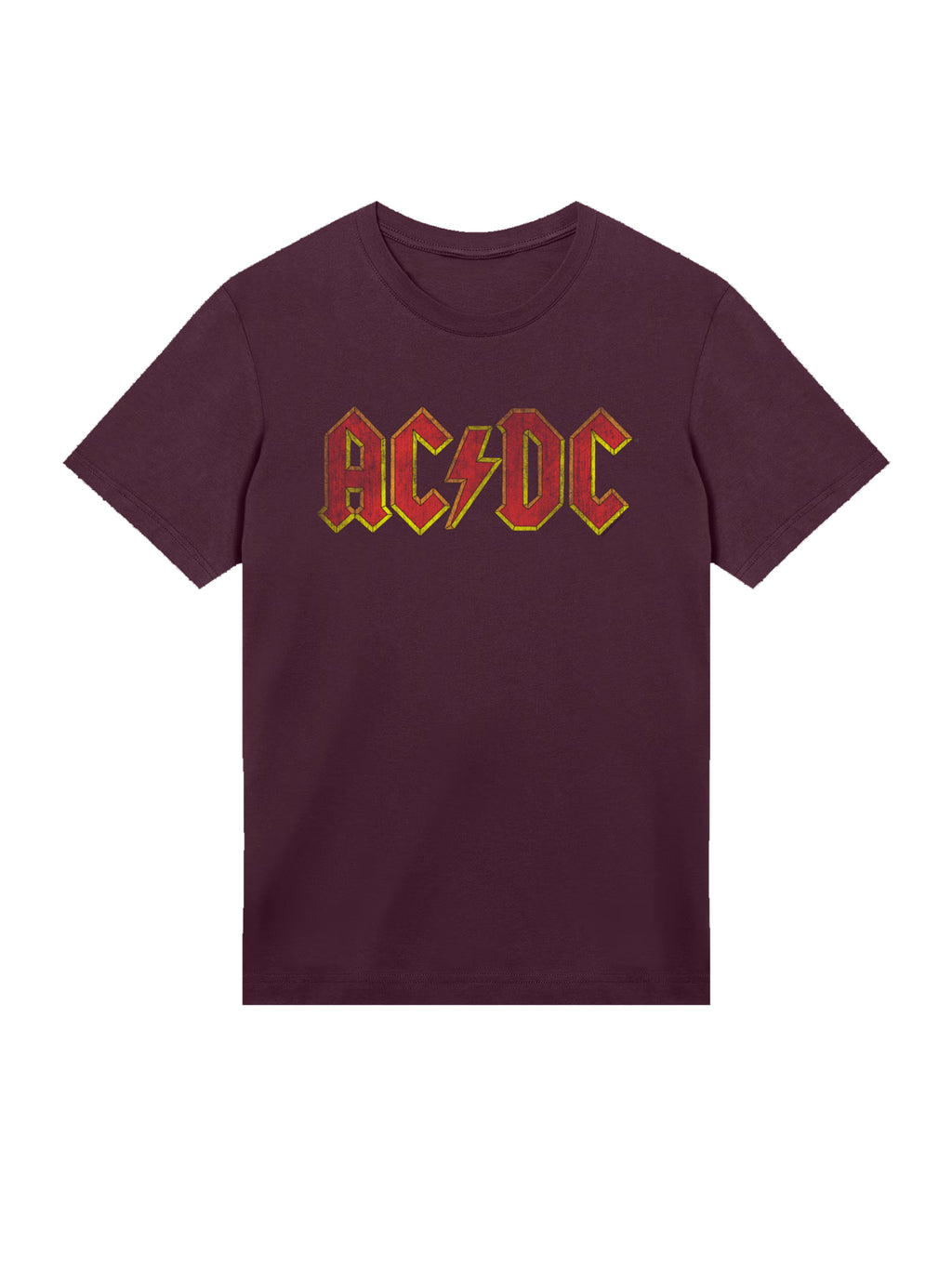 AC/DC Distressed Red Logo Men's Organic T-Shirt