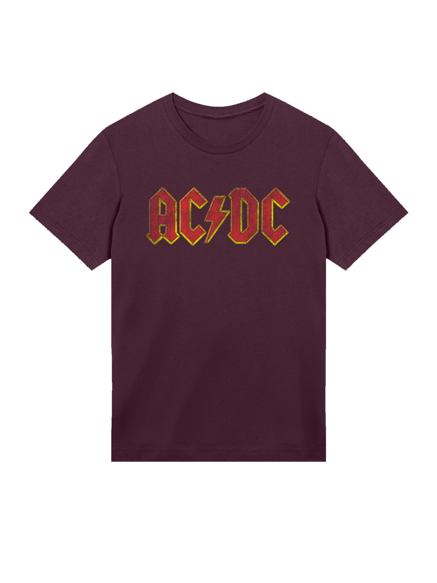 AC/DC Distressed Red Logo Men's Organic T-Shirt
