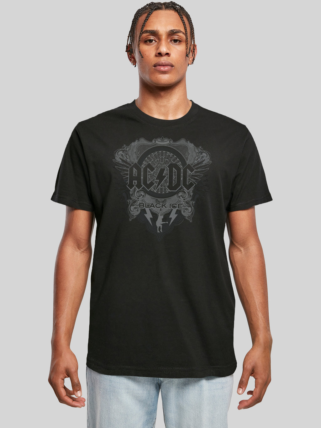 ACDC Black Ice with T-Shirt Round Neck