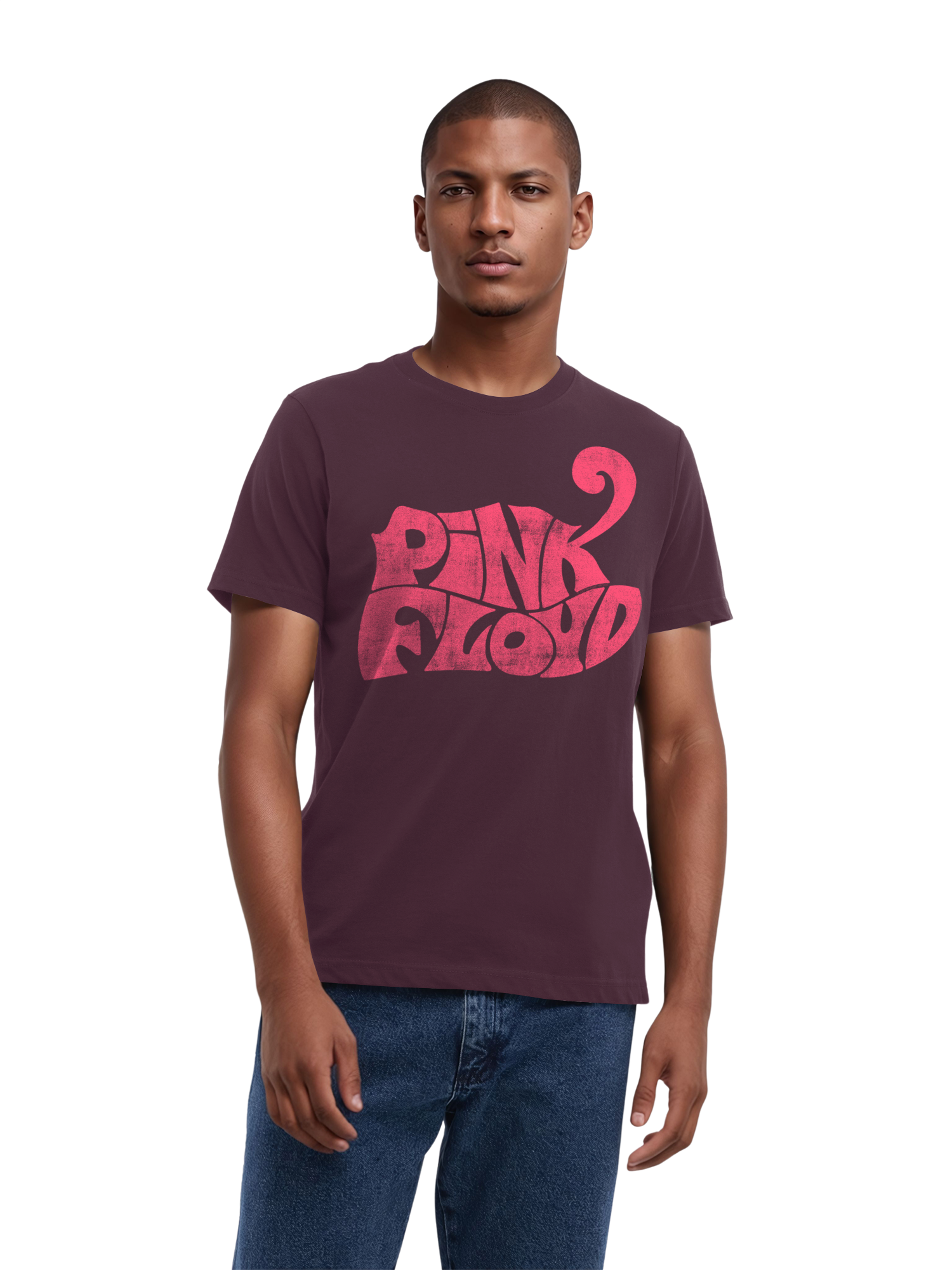 Pink Floyd Retro Logo Navy Men's Organic T-Shirt