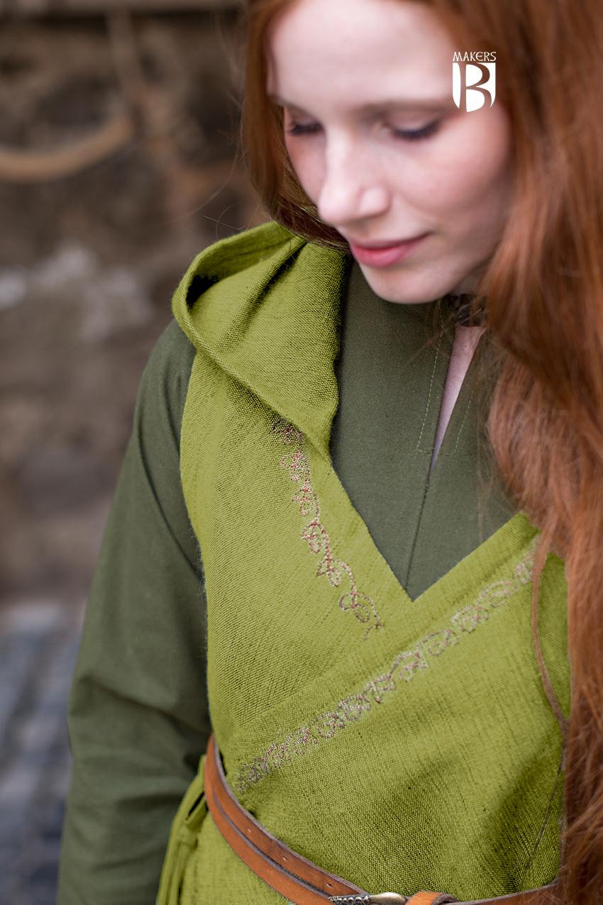 Wickelkleid Dala Baumwolle - Lindgrün