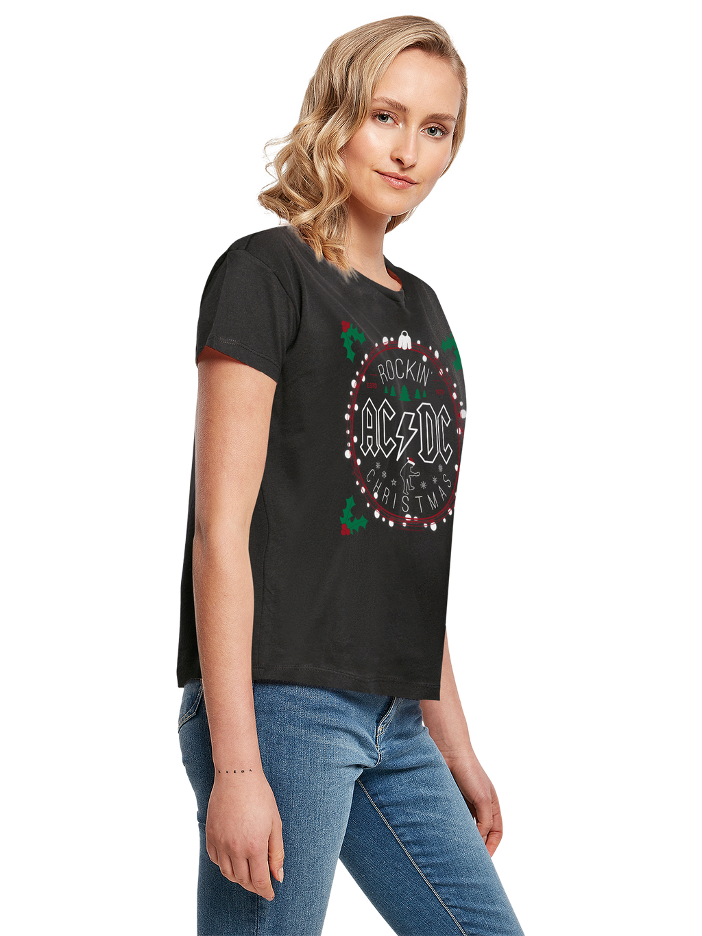 AC/DC Christmas Circle Box T-Shirt