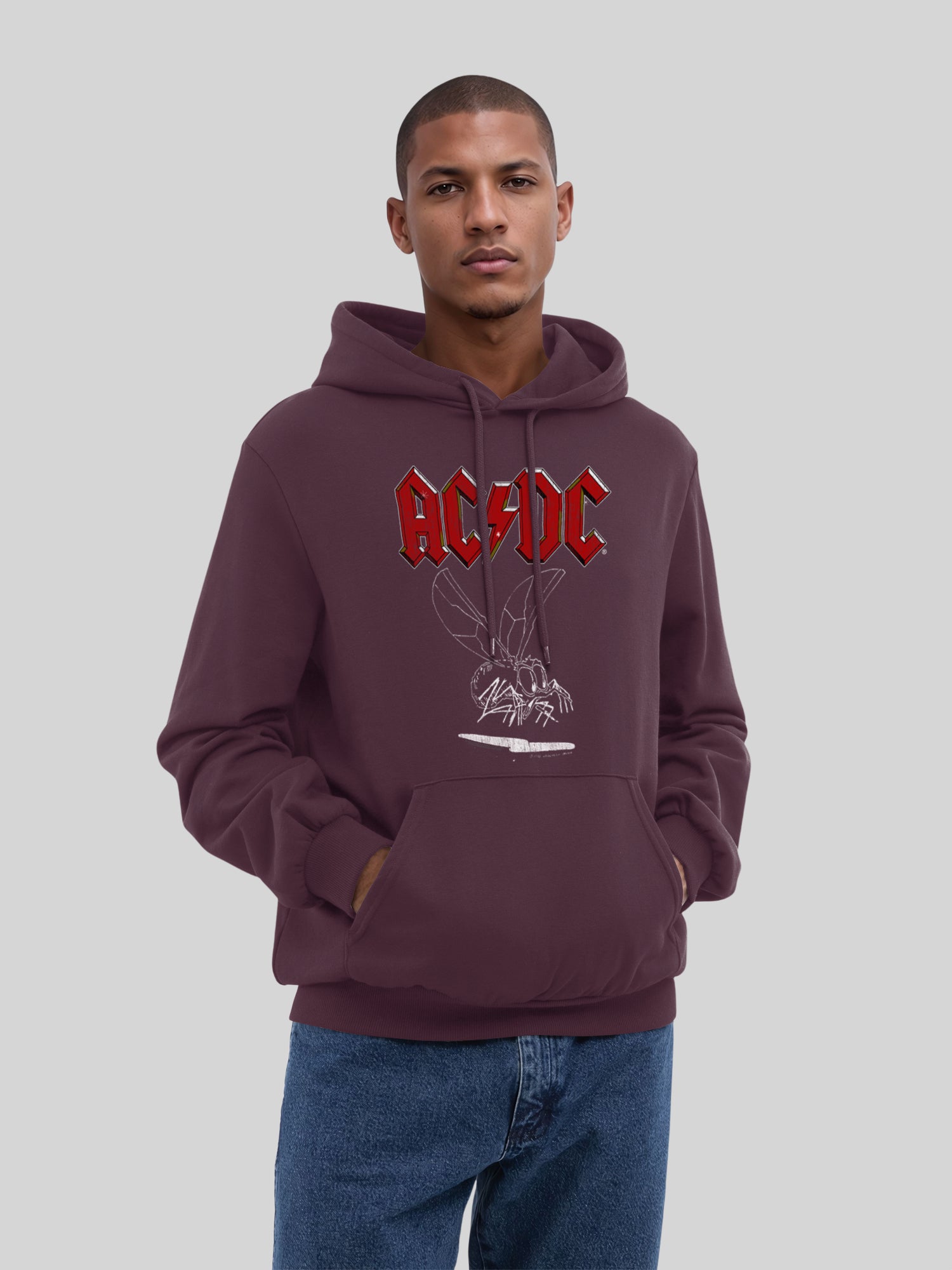AC/DC Fly On The Wall 1985 Men's Organic Hoodie