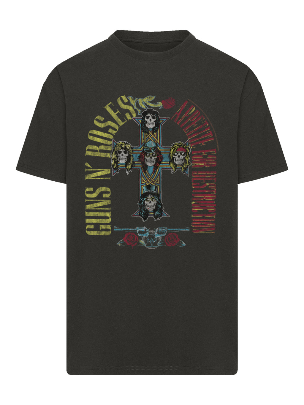Guns N 'Roses 1988 Tour | Camiseta pesada de gran tamaño
