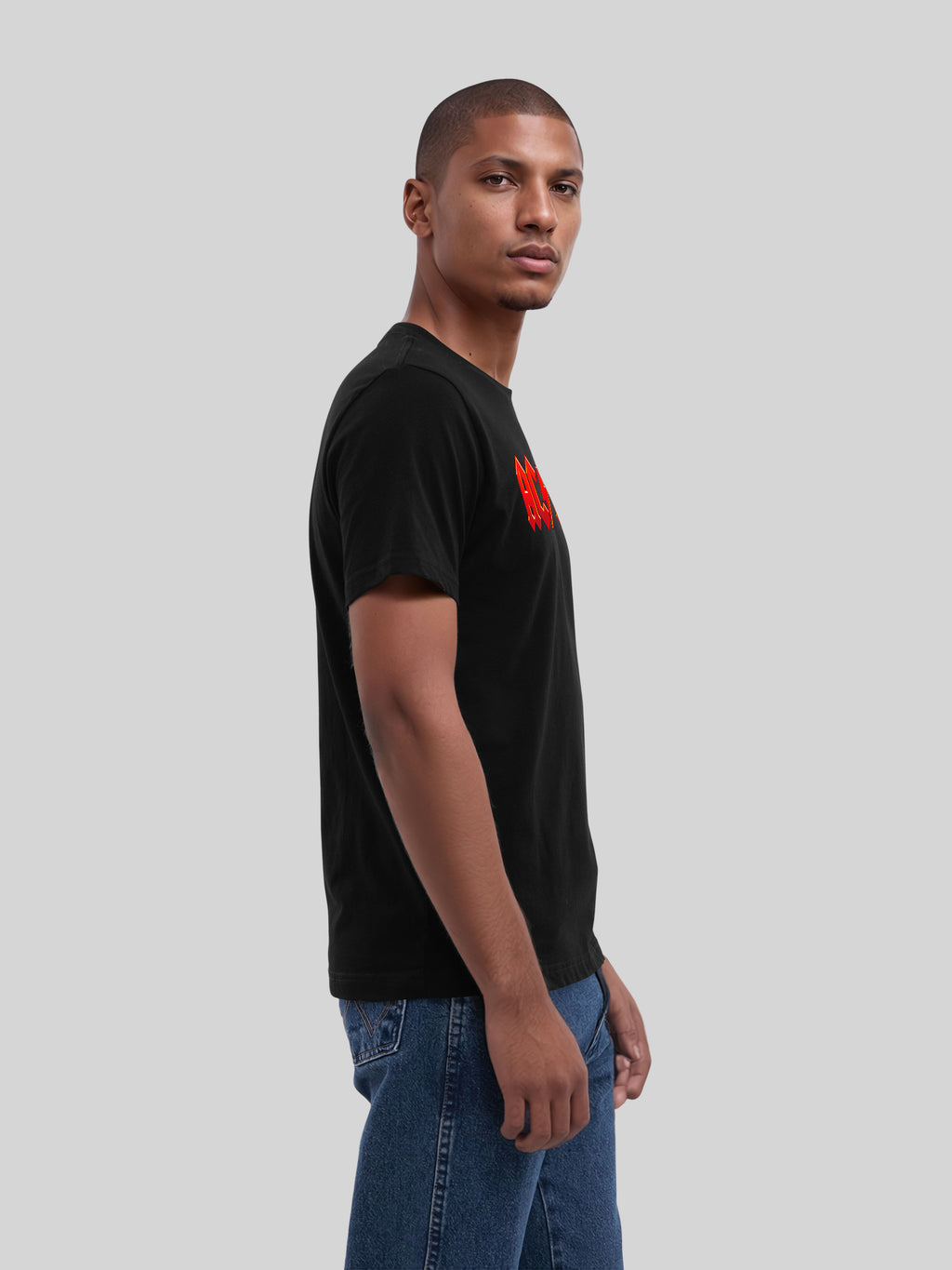 ACDC Dunkelrotes Logo Herren T-Shirt