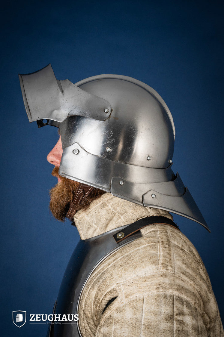 German Sallet Helmet 15th 1,6mm Polished