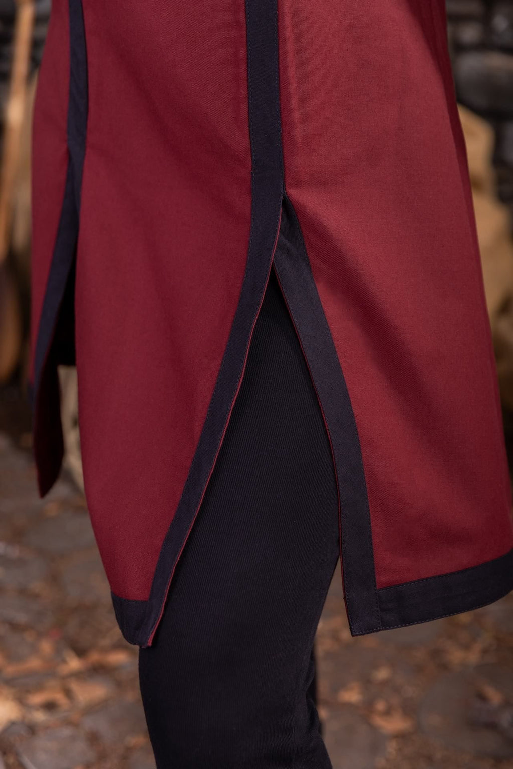 Dungeons & Dragons Fighter Dress für Kämpferinnen Bordeaux/Schwarz