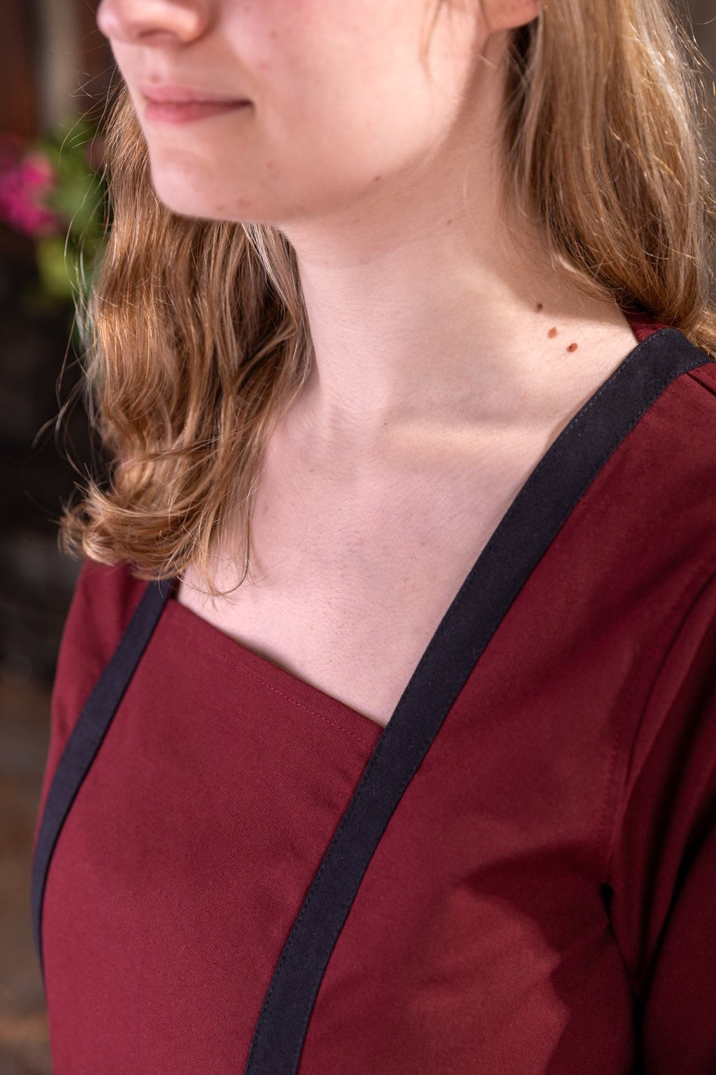 Dungeons & Dragons Fighter Dress für Kämpferinnen Bordeaux/Schwarz