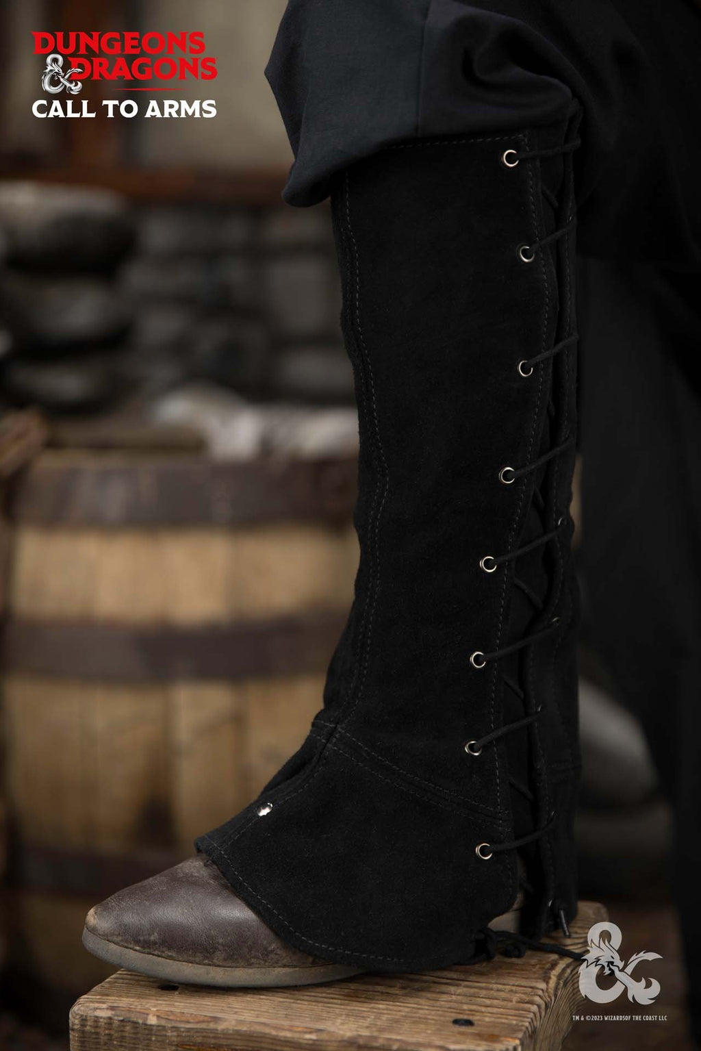 Dungeons & Dragons Leder-Gamaschen Typ 1 Schwarz