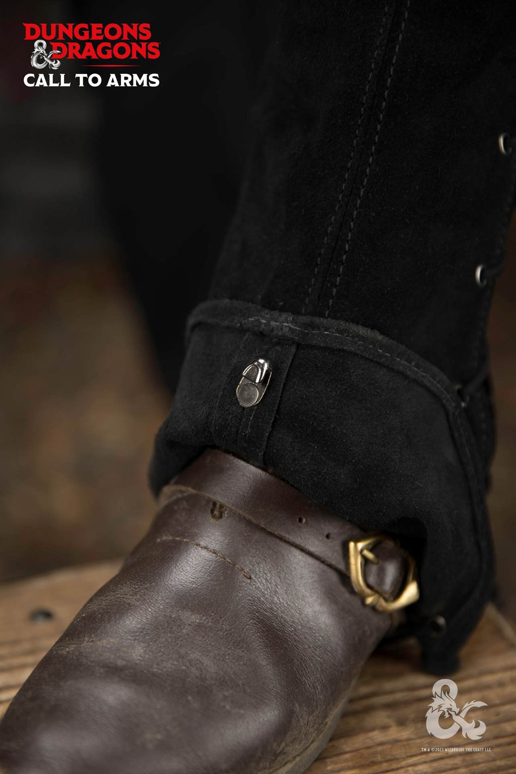 Dungeons & Dragons Leder-Gamaschen Typ 1 Schwarz