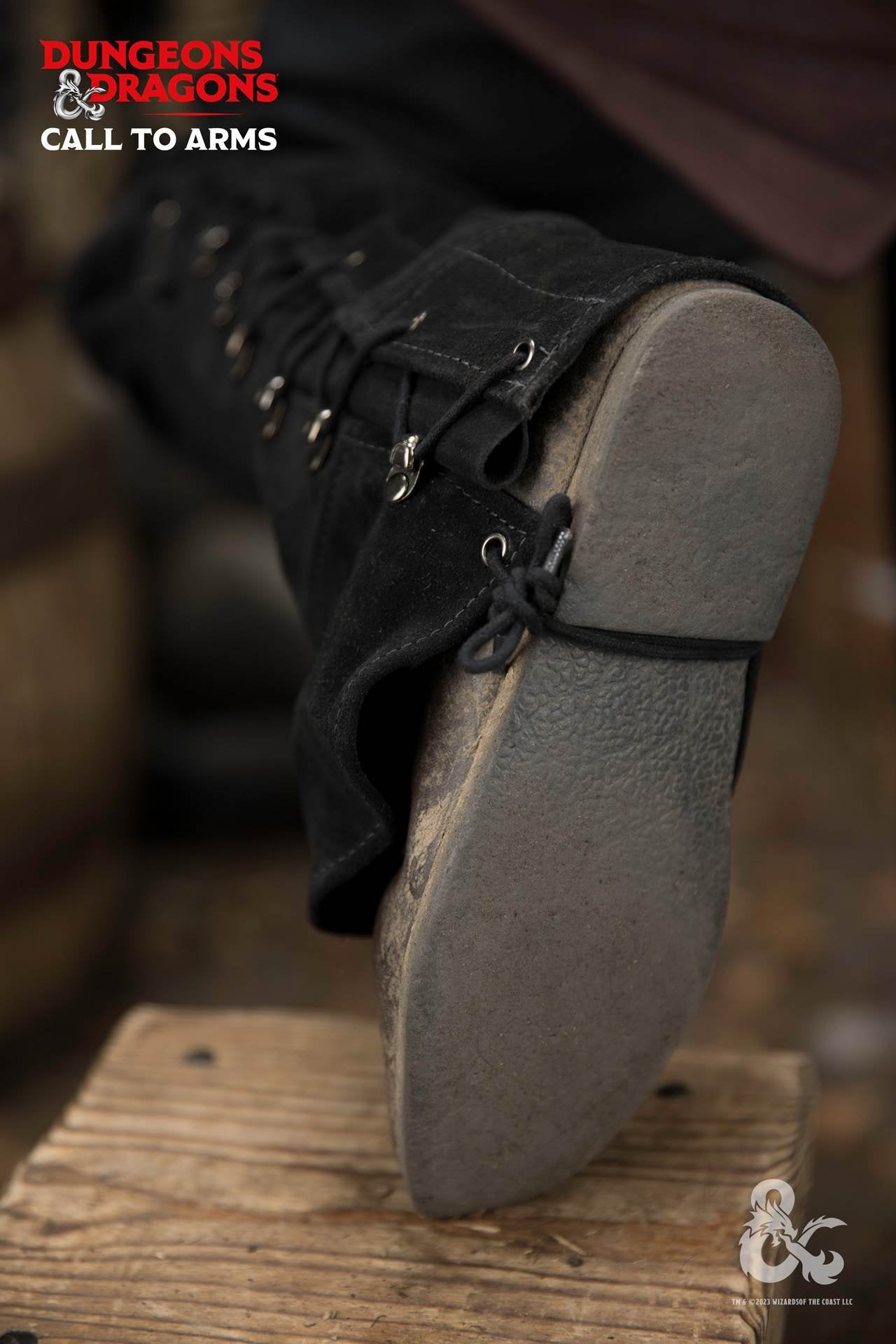 Dungeons & Dragons Leather Gaiters Type 2 Black