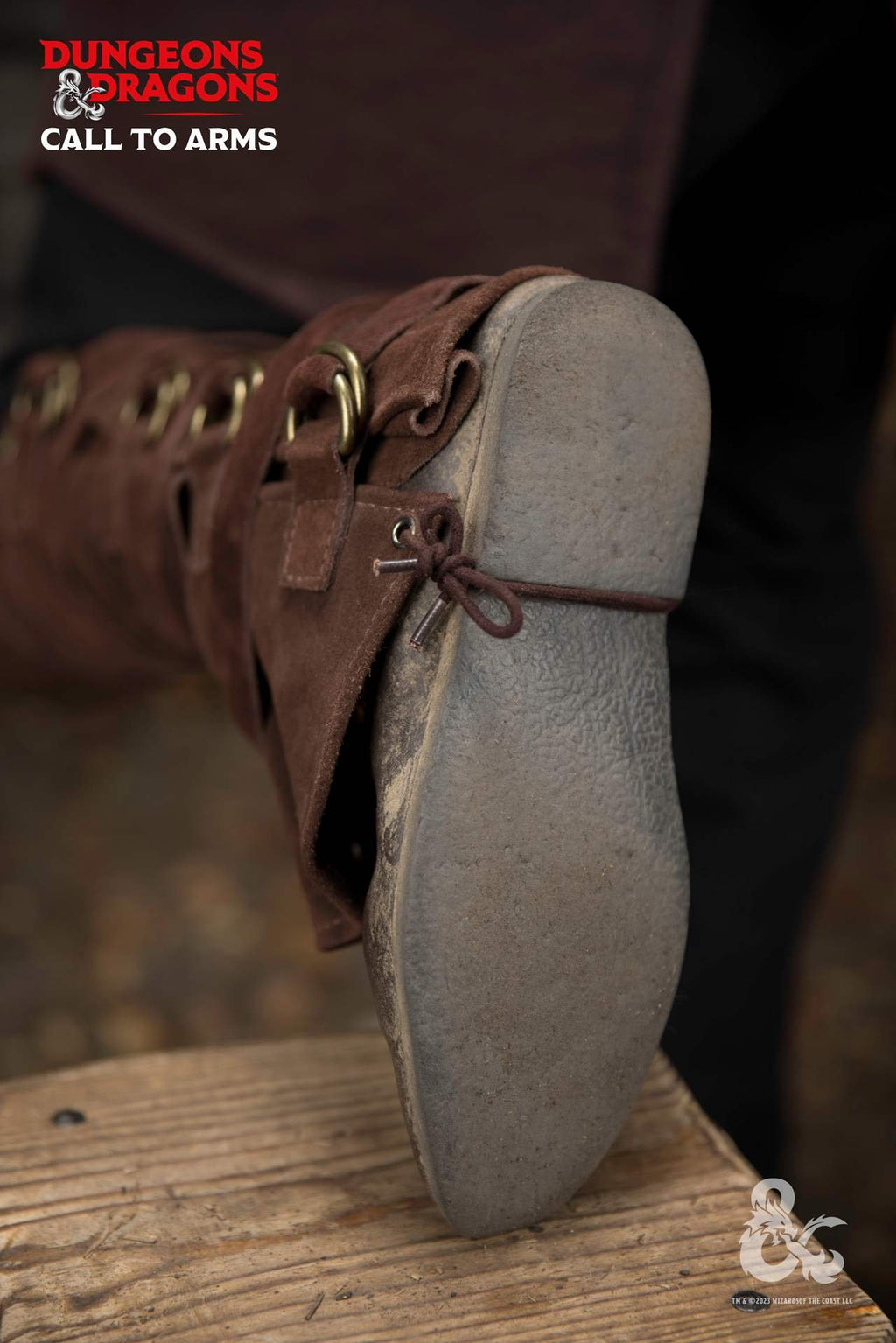 Dungeons & Dragons Leder-Gamaschen Typ 3 Braun