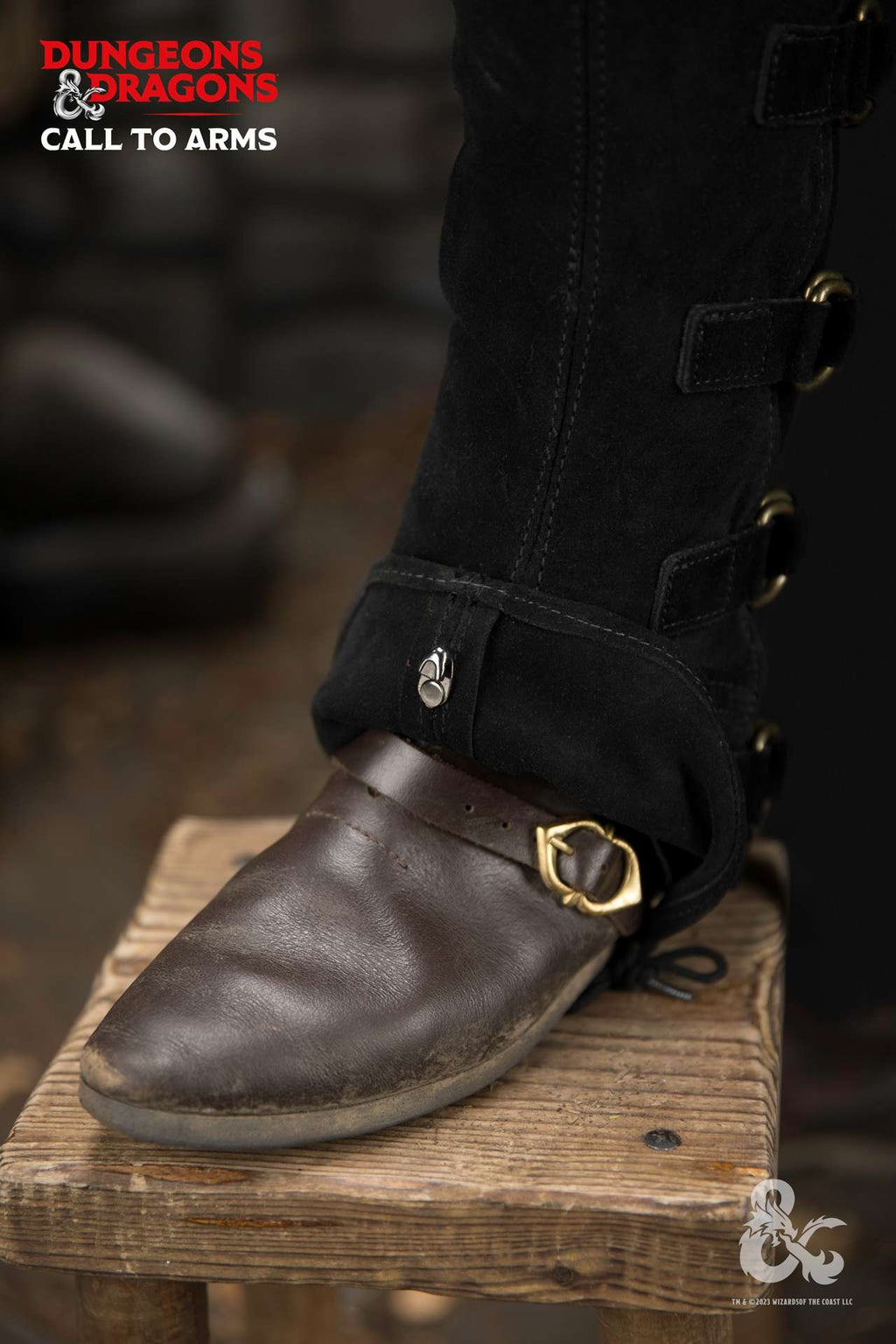 Dungeons & Dragons Leder-Gamaschen Typ 4 Schwarz