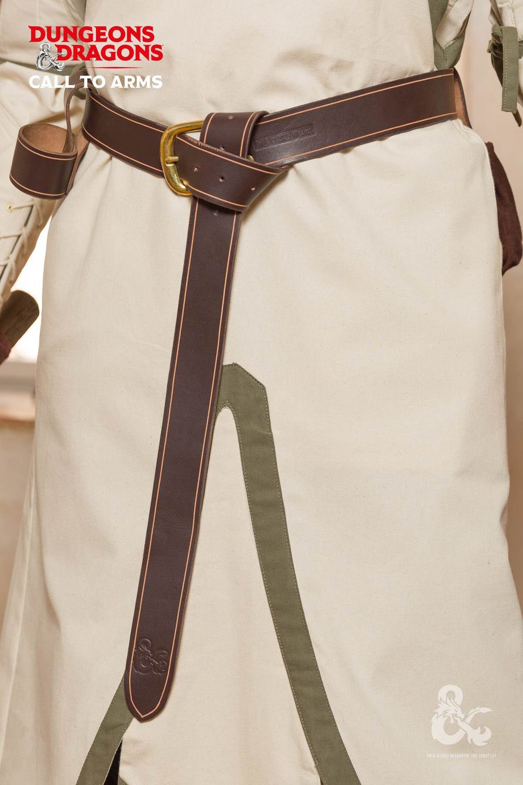Cinturón de cuero marrón de Dungeons & Dragons