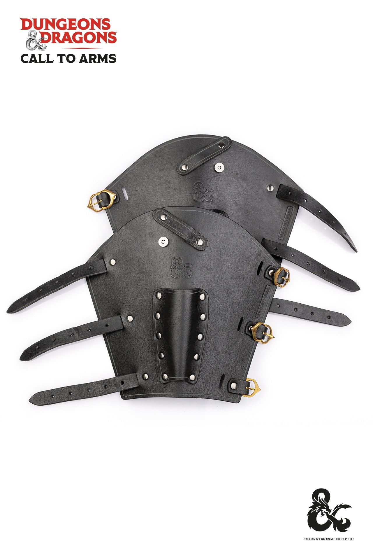 Brassards en cuir noir pour voleur de Dungeons & Dragons