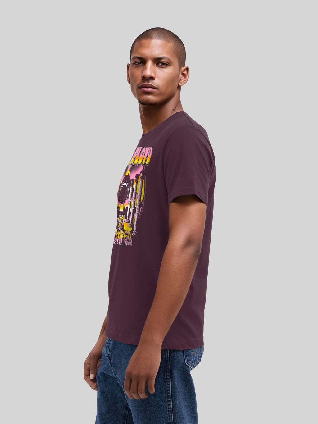 Pink Floyd Live At Pompeii Volcano Men's Organic T-Shirt