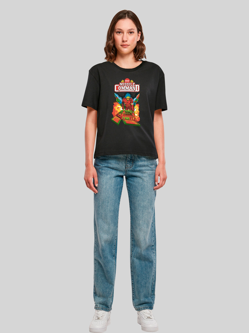 Missile Command Hanger Atari Retro Gaming with Ladies Everyday Tee