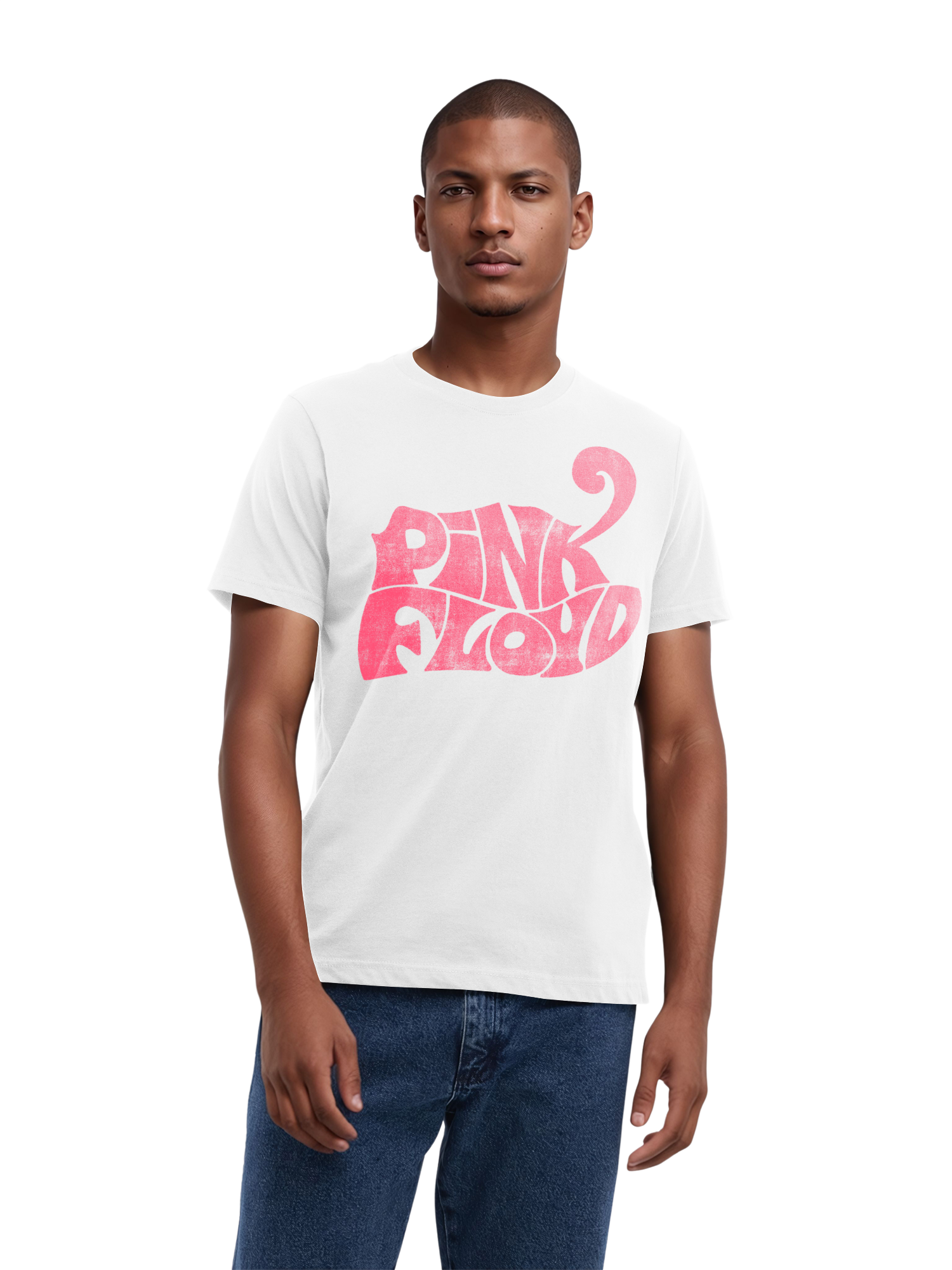 Pink Floyd Retro Logo Navy Men's Organic T-Shirt