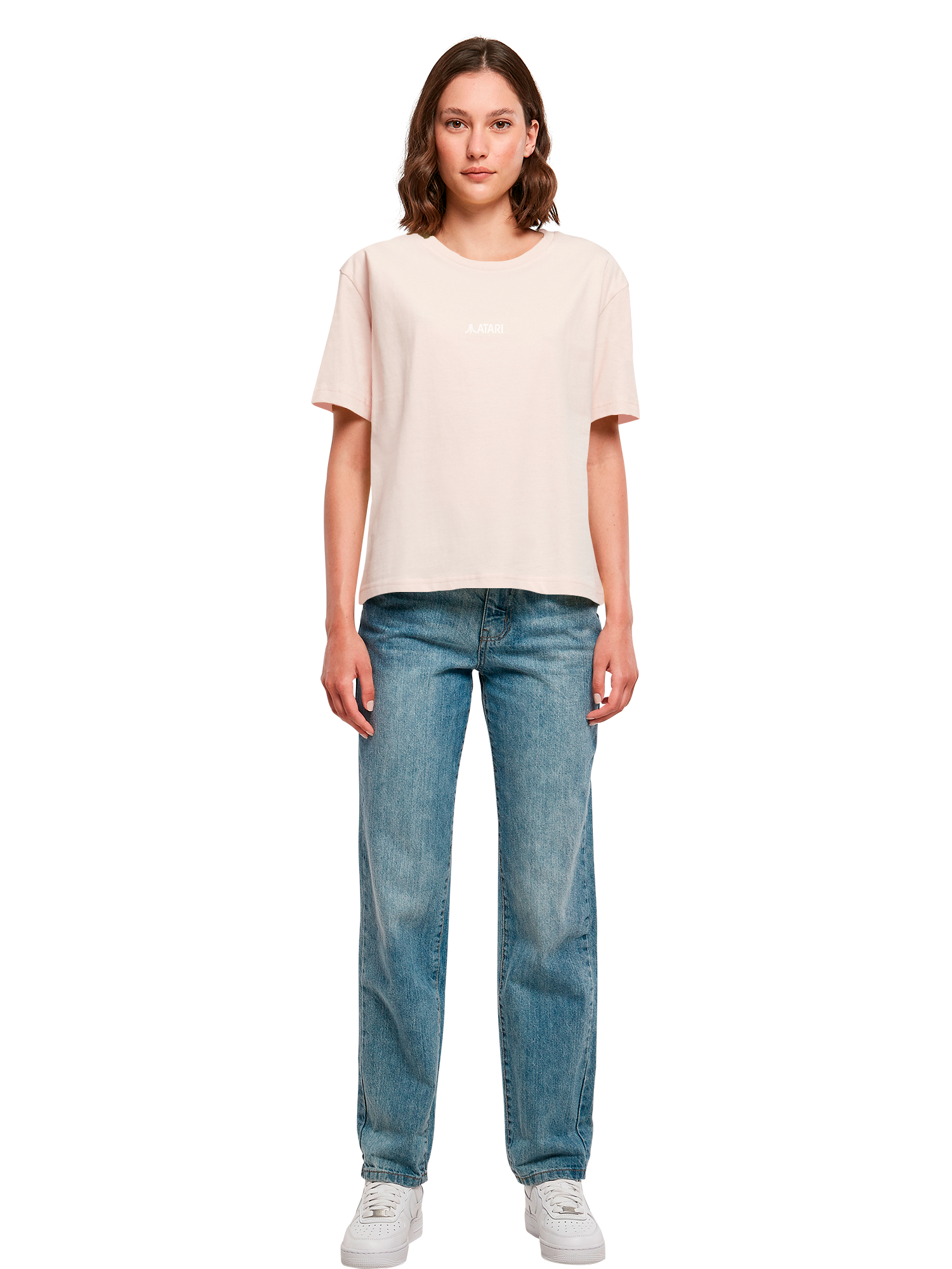 Atari Games Logo Retro Gaming Horizontal und Atari Gravitar Box Cover Damen Alltags-T-Shirt