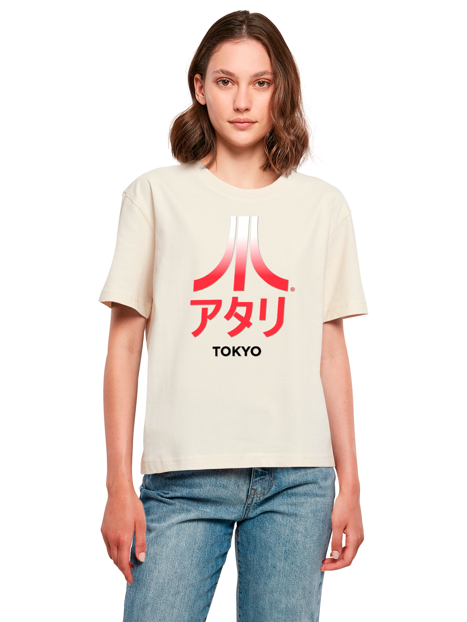 Atari Tokyo Retro Arcade Spiele Damen Alltags-T-Shirt