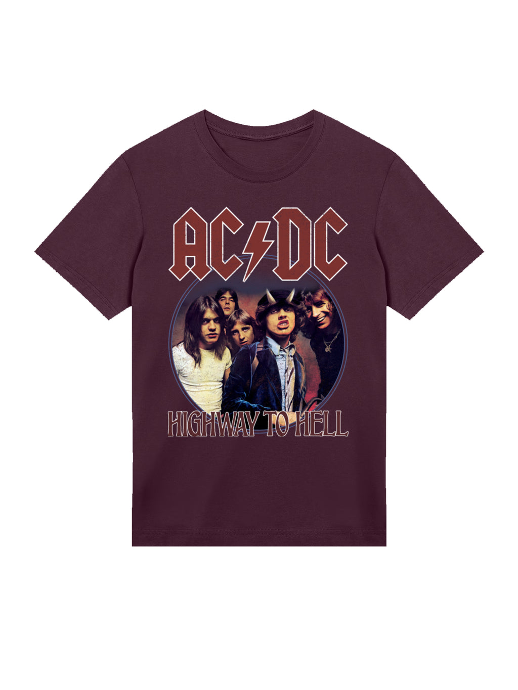 AC/DC Highway To Hell Circle Men's Organic T-Shirt