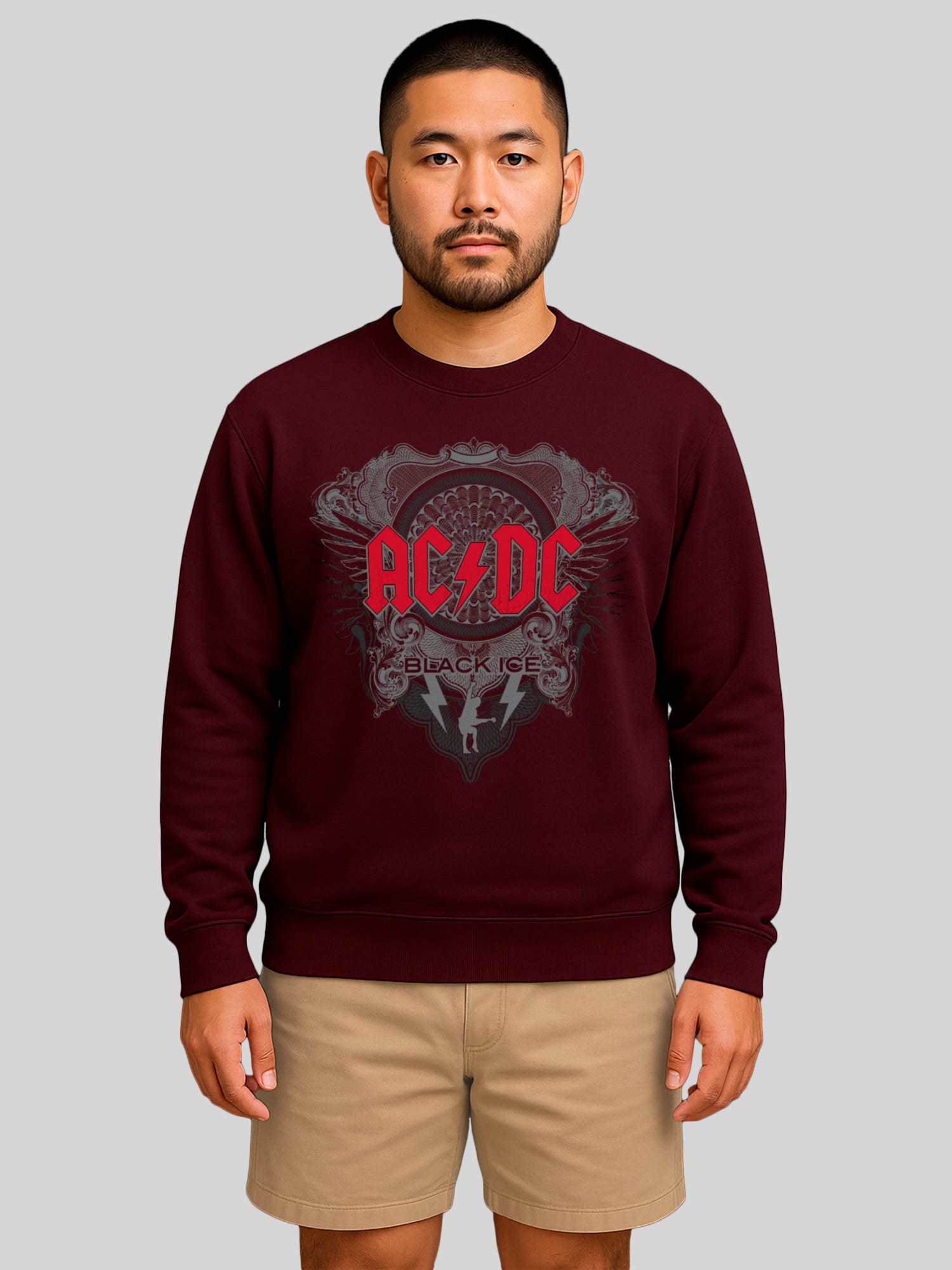 AC/DC Black Ice Men's Organic Sweatshirt