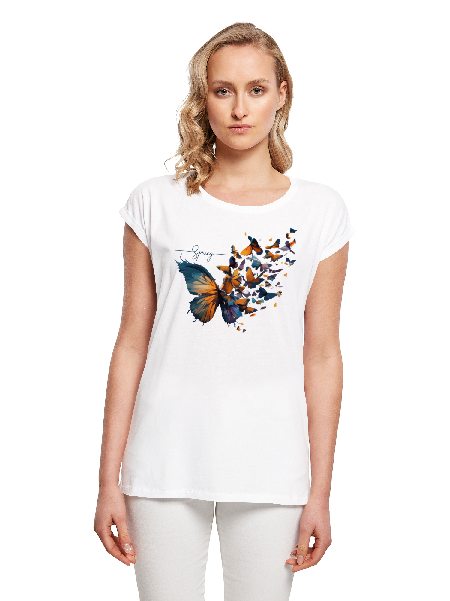 Schmetterling der Schmetterlinge Damen T-Shirt