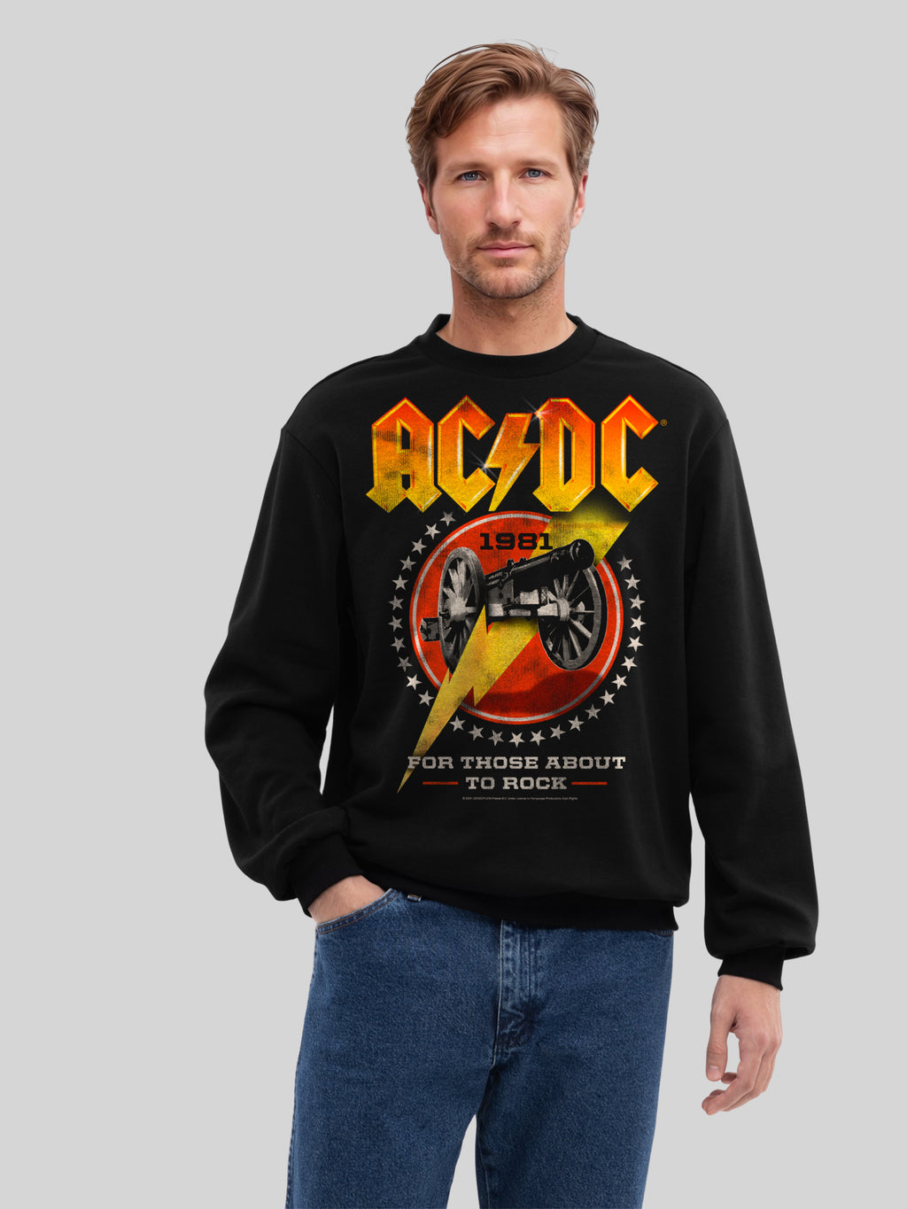 AC/DC For Those About To Rock 1981 Men's Organic Sweatshirt