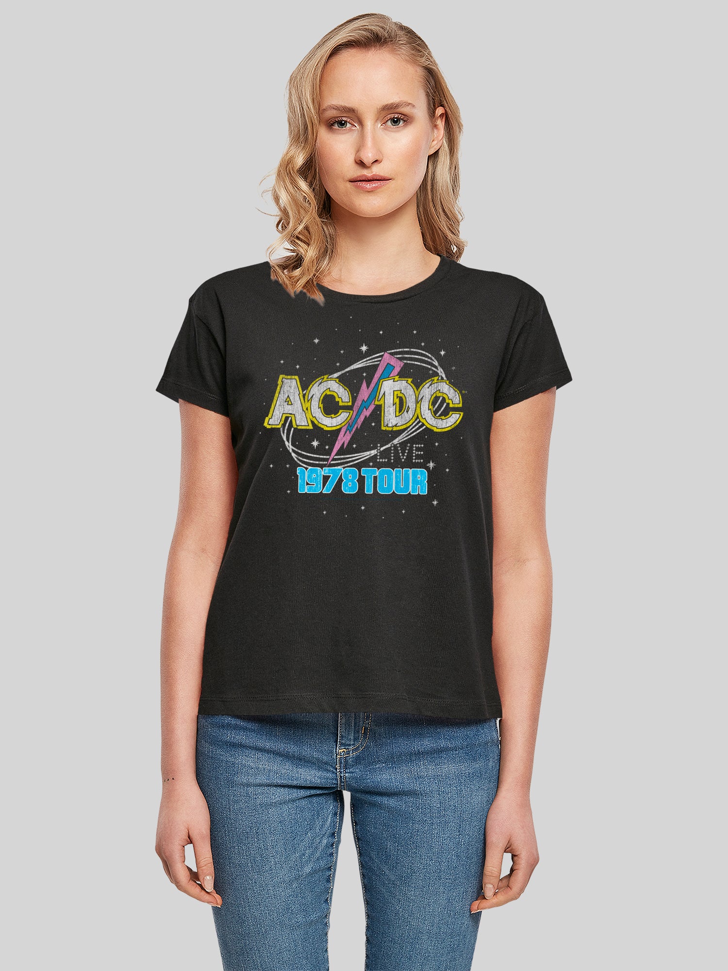 ACDC 1981 Live Tour Damen Box T-Shirt