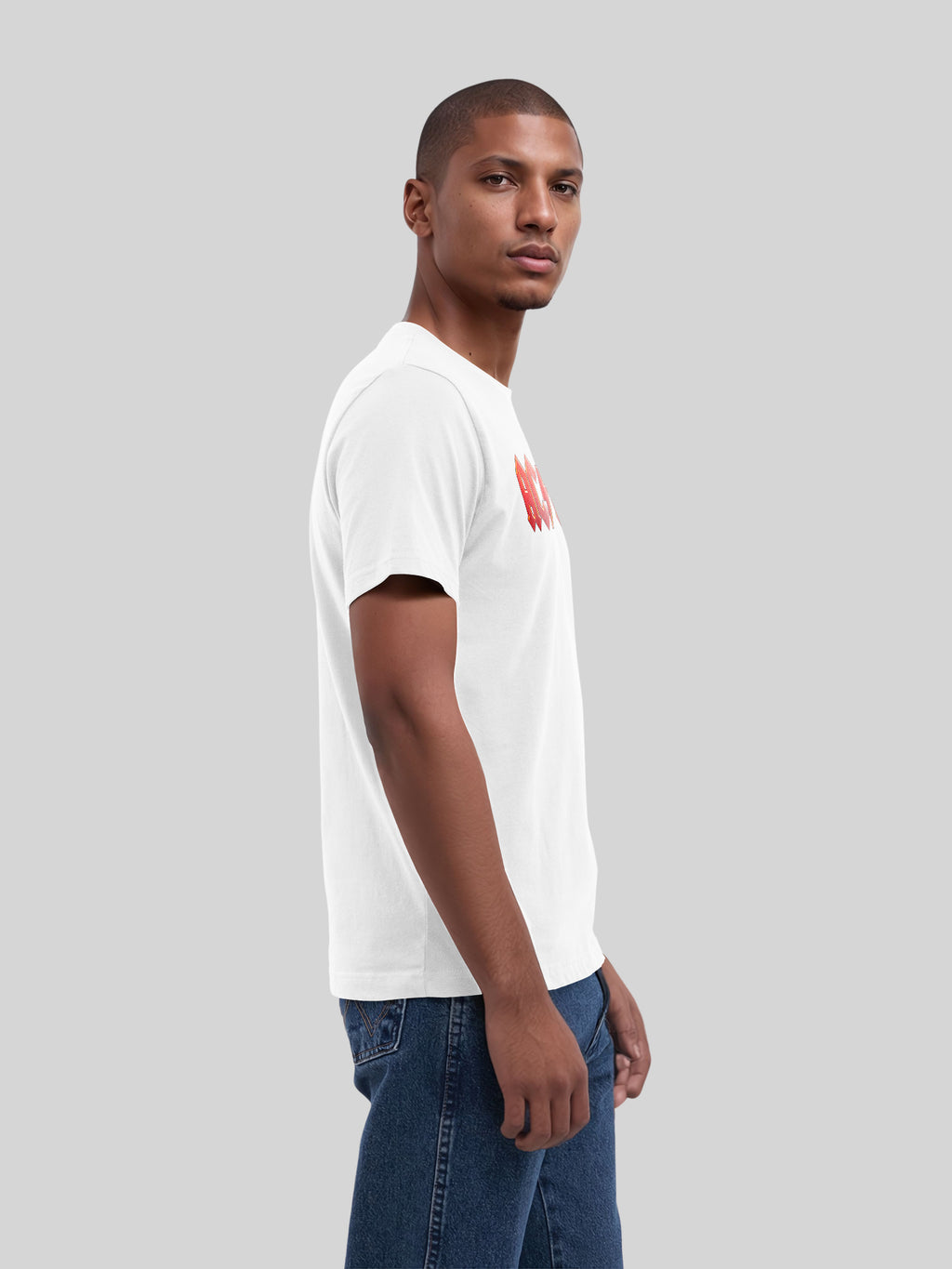 ACDC Dunkelrotes Logo Herren T-Shirt
