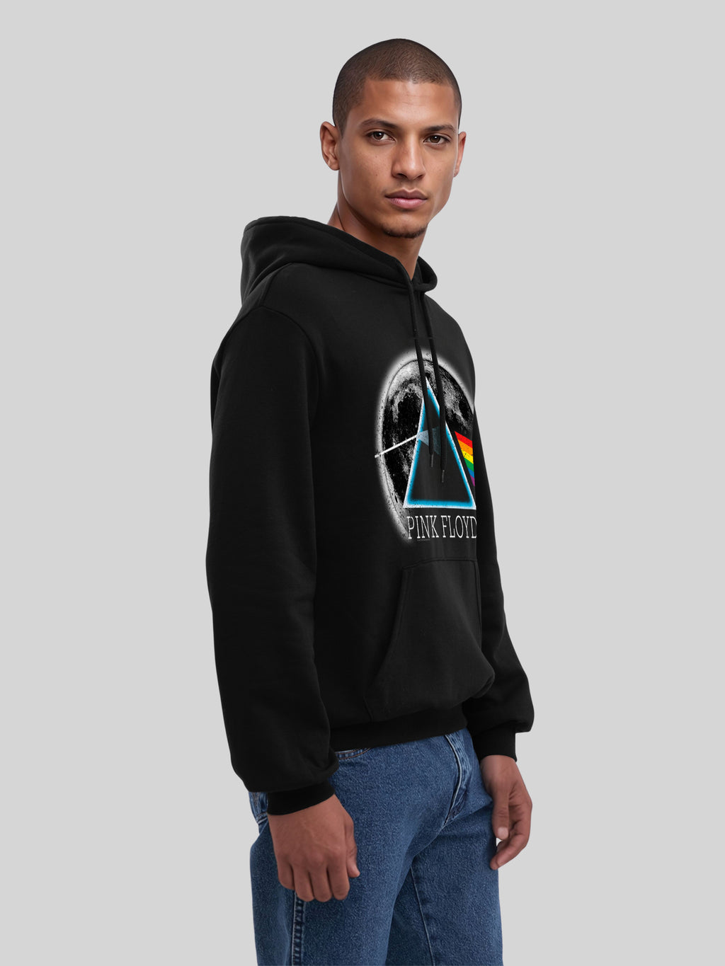 Pink Floyd Dark Side of The Moon Distressed Moon Herren Kapuzenpullover