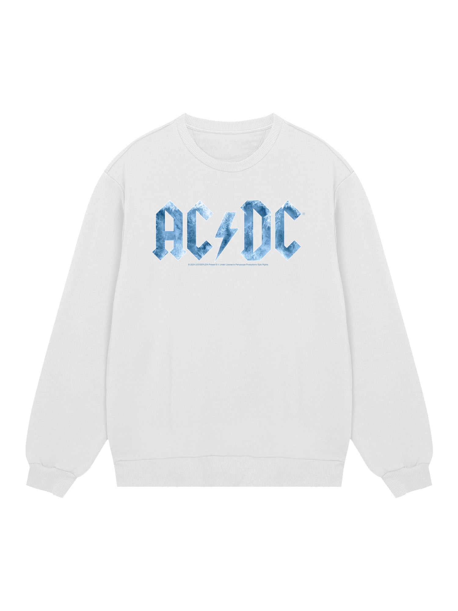 ACDC Blue Ice Logo avec True Blanks | Pull régulier pour hommes