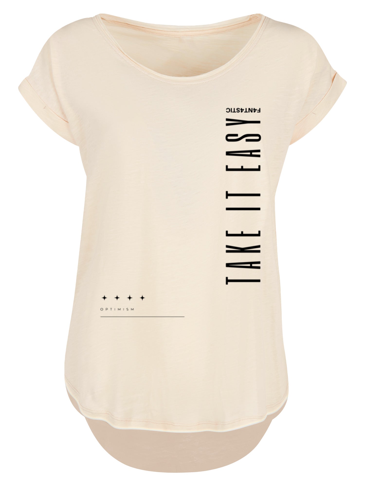 Take it Easy Text Mesdames Long T-shirt