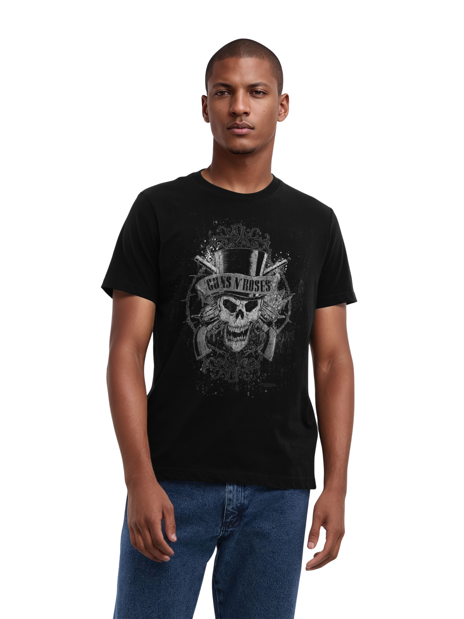 Guns N' Roses Faded Skull T-Shirt