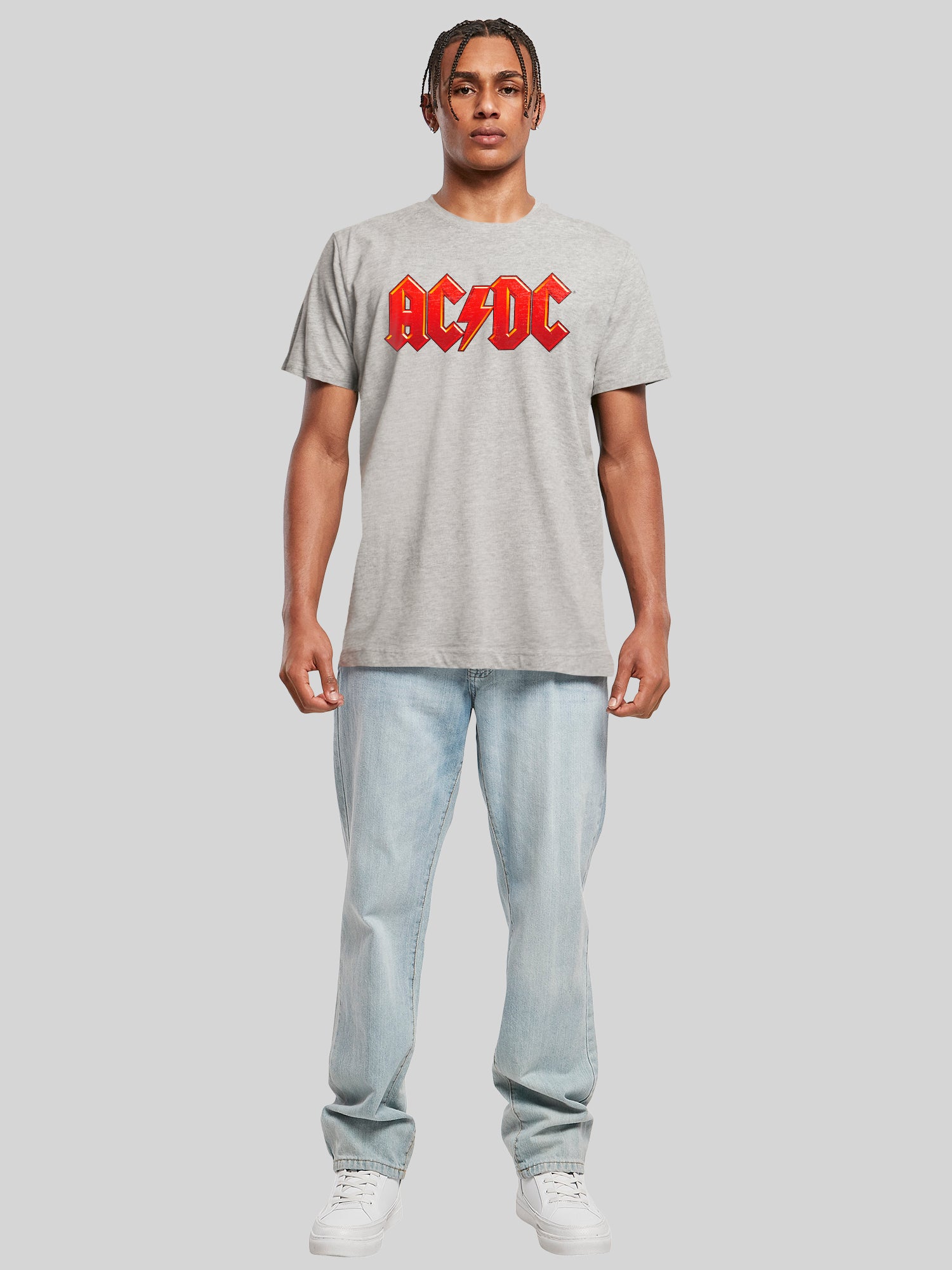 ACDC Logo rouge foncé avec T-shirt Round Cou