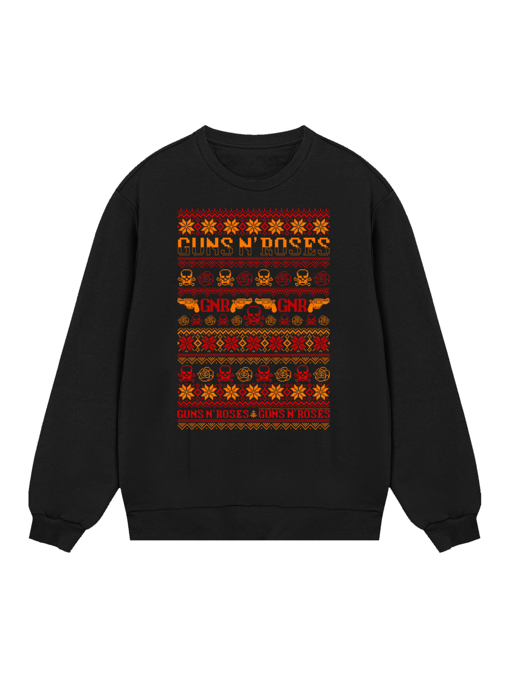 Guns and Roses Christmas con Blanks verdaderos | Suéter regular para hombres