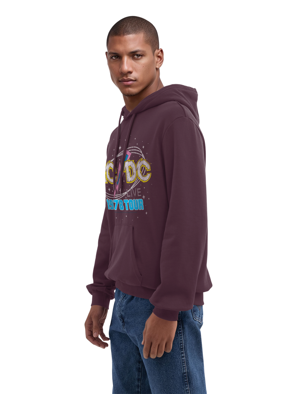 ACDC 1981 Live Tour Herren Hoodie