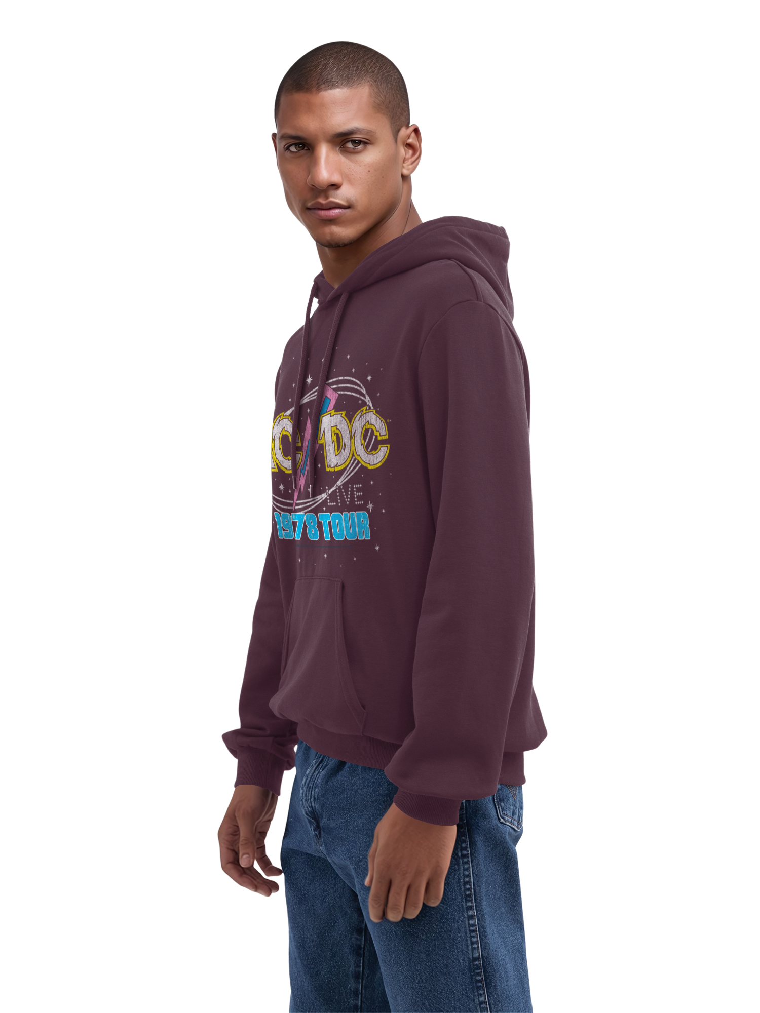 ACDC 1981 Live Tour Herren Hoodie